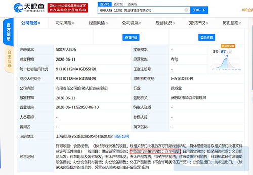 維維食品跨界布局 成立供應鏈公司，涉足新能源汽車銷售與辦公平臺開發